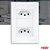 Tomada Dupla 2p+t Distanciada Com Placa 10a/250v Evidence 3890 Branco Fame - Imagem 3