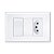 Interruptor Simples 16a/250w Com Uma Tomada 2p+t 10a/250w Evidence 3889 Branco Fame - Imagem 2