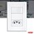 Interruptor Simples 16a/250w Com Uma Tomada 2p+t 10a/250w Evidence 3889 Branco Fame - Imagem 3