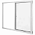 Janela De Correr Em Alumínio Vidro Liso 2 Folhas 100x120cm Fenix Branca Mgm - Imagem 2