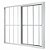 Janela De Correr Em Alumínio Com Grade Vidro Liso 2 Folhas 80x80cm Fenix Branca Mgm - Imagem 3