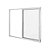 Janela De Correr Em Alumínio Vidro Liso 2 Folhas 100x120cm Soft Branca Mgm - Imagem 2