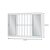 Janela De Correr Em Alumínio Com Grade Vidro Mini Boreal 4 Folhas 100x120cm Soft Branca Mgm - Imagem 2