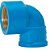 Joelho 90° Soldável Com Bucha De Latão 25mmx1/2" 11679 Azul Amanco - Imagem 2