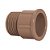 Adaptador Pvc Soldável Curto Com Bolsa E Rosca 25 Mm X 3/4" 11508 Marrom Amanco - Imagem 1