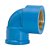Joelho Pvc 90° Soldável Bucha Latão 20 Mm X 1/2" 11678 Azul Amanco - Imagem 1