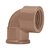Joelho Pvc 90° Soldavel Rosca 25 Mm X 1/2" 11683 Marrom Amanco - Imagem 1