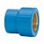 Luva Pvc Soldável Bucha Latão 20 Mm X 1/2" 11750 Azul Amanco - Imagem 1