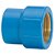 Luva Pvc Soldável Bucha Latão 25 Mm X 3/4" 11752 Azul Amanco - Imagem 1