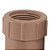 Luva Pvc Soldável E Com Rosca 25 Mm X 3/4" 11755 Marrom Amanco - Imagem 3