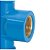 Te Pvc Soldável Bucha Latão 20 Mm X 1/2" 11842 Azul Amanco - Imagem 2