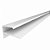 Perfil Pvc Tipo F 22x25x12mm Pc 6m Branco Plasmeg - Imagem 2