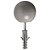 Batedor Para Porta Parafusar Pvc Cinza Sforplast - Imagem 1