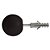 Batedor Para Porta Parafusar Pvc Preto Sforplast - Imagem 2