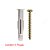 Parafuso Chipboard Fenda Philips 6,0x70mm + Bucha Mu 10mm 4 Peças Sforplast - Imagem 1