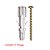 Parafuso Chipboard Fenda Philips 6,0x70mm + Bucha Sfu 10mm 4 Peças Sforplast - Imagem 1