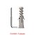 Bucha Nylon Sf Com Aba + Escápula Zincada 10mm 4 Peças Sforplast - Imagem 1