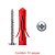 Bucha Mx 6mm + Parafuso Auto Atarraxante Panela Fenda Philips 4,2x38mm 10 Peças Sforplast - Imagem 3