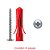Bucha Mx 8mm + Parafuso Auto Atarraxante Panela Fenda Philips 4,8x50mm 6 Peças Sforplast - Imagem 3