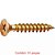 Parafuso Chipboard Chata Fenda Philips 4,0x16mm 10 Peças Sforplast - Imagem 2
