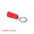 Terminal Anel Pré-isolado Para Fios E Cabos De 0,5 À 1,5mm² Vermelho 20 Peças Sforplast - Imagem 2