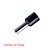 Terminal Pré-isolado Tubolar Simples Para Fios E Cabos De  1,5mm² Preto 20 Peças Sforplast - Imagem 2