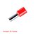 Terminal Pré-isolado Tubolar Simples Para Fios E Cabos De  1,0mm² Vermelho 20 Peças Sforplast - Imagem 2