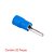 Terminal Pino Pré-isolado Para Fios E Cabos De  1,5 Á 2,5mm² Azul 20 Peças Sforplast - Imagem 2