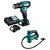 Kit Parafusadeira/furadeira E Compressor De Ar A Bateria 12v 1.5ah Kit Hp333+mp100 Makita - Imagem 1