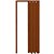 Porta Sanfonada Pvc 60cm X 2100cm Mogno Plasbil - Imagem 1