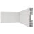 Rodapé De Pvc Nobre 7x240x1,5cm Branco Plasbil - Imagem 1