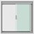Janela De Correr Em Alumínio Vidro Verde 1000x1000mm 2 Folhas Blinglass - Imagem 2