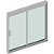 Janela De Correr Em Alumínio Vidro Verde 1000x1000mm 2 Folhas Blinglass - Imagem 3