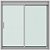 Janela De Correr Para Banheiro 2 Folhas Em Alumínio Vidro 600x400mm Verde Blinglass - Imagem 1
