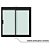 Janela De Correr Para Banheiro Em Alumínio Preto Vidro Verde 600x400mm 2 Folhas Blinglass - Imagem 4
