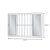 Janela De Correr De Alumínio Com Grade Vidro Mini Boreal 4 Folhas 100x150cm Soft Branca Mgm - Imagem 3