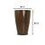 Vaso Cone Liso 55 Argila 5304 Vasap - Imagem 3
