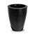 Vaso Vietnamita 31 Preto Absoluto Com Brilho 8022 Vasap - Imagem 1