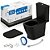 Kit Vaso Sanitário Com Caixa Acoplada E Acessórios Para Instalação 3/6 Litros Gap Mate Black Roca - Imagem 5