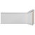 Rodapé De Poliestireno Frisado 10x240x1,5cm Branco Vinilforte - Imagem 1