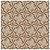 Piso Cerâmico Bold Acetinado 45x45cm Provence Marrom Caixa 2,00m² Cecafi - Imagem 3