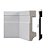 Rodapé Alizar Frisado 10x240x1,5cm Branco Pix - Imagem 2