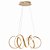 Pendente Led Smd 3 Em 1 42w Bivolt Lp-024d Dourado Nitrolux - Imagem 1