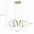 Pendente Led Smd 3 Em 1 42w Bivolt Lp-024d Dourado Nitrolux - Imagem 3