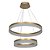 Pendente Led 41w 3500k Branco Neutro Bivolt Acr-200d Dourado Nitrolux - Imagem 1