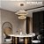 Pendente Led 41w 3500k Branco Neutro Bivolt Acr-200d Dourado Nitrolux - Imagem 2