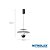 Pendente Led 10w 3000k Branco Quente Bivolt Lux-002 Preto Nitrolux - Imagem 3