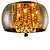Lustre Wessex 5 Luzes G9 Bivolt Âmbar Translúcido Avant - Imagem 2