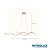 Pendente Led 35w 3000k Branco Quente Bivolt Lp-201d Dourado Nitrolux - Imagem 3
