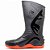 Bota Pvc Motoqueiro Motosafe Preta Com Solado Vermelho N 42 Bracol - Imagem 5